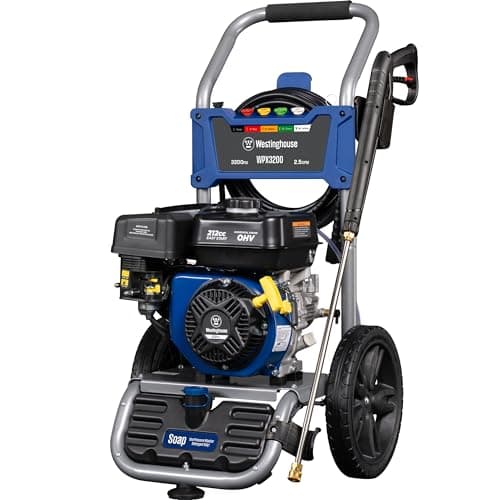 Westinghouse WPX3200 Gas Pressure Washer, 3200 PSI and 2.5 Max GPM, Onboard Soap Tank, Spray Gun and Wand, 5 Nozzle Set, for Cars/Fences/Driveways/Homes/Patios/Furniture 8
