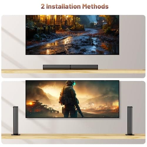 Wohome 2 in 1 Detachable Sound bar with Subwoofers, 2.1 Channel Bluetooth Sound Bar for Smart TV, Home Theater Surround Sound System, Optical,HDMI-ARC, USB Input, Bass Adjust, Remote/Button Control 5