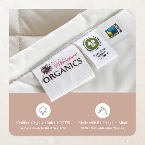 100% Organic Cotton Comforter - Comforter for Summer & All Seasons with Non Clumping Diamond Stitching - Premium Soft & Breathable Duvet Insert - GOTS & Fairtrade Certified (Queen/Full) 7