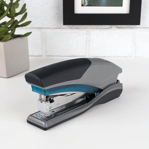 Swingline Stapler, 25 Sheet Capacity, Optima 25, Jam Free, Reduced Effort, Soft Grip, Blue and Gray (66404) 7