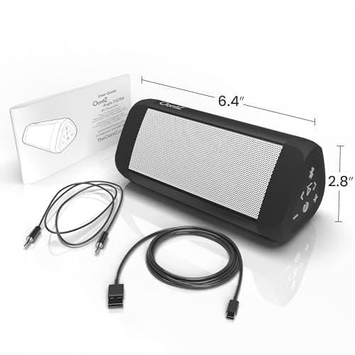 OontZ Angle 3 Ultra - Portable Bluetooth Speaker, 14 Watts, Bigger Bass, Hi-Quality Sound, 100 Ft Wireless Range, Play Two Speakers Together, IPX7 Waterproof, Home, Outdoor, Great Gift (White) 8