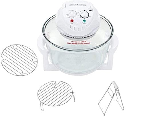 Electric Air Fryer Turbo Convection Oven Roaster Steamer,Halogen Oven Countertop Great for French Fries & Chips 6