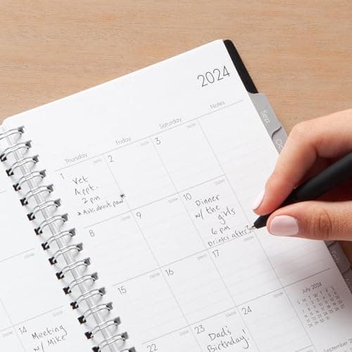 Blue Sky 2024-2025 Academic Year Weekly and Monthly Planner, 5" x 8", Flexible Cover, Wirebound, Enterprise (150145) 7