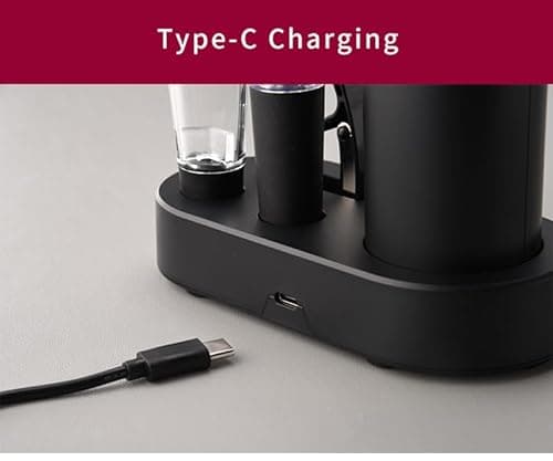 VGY Electric Wine Opener Set, 5 in 1 Rechargeable Automatic Electric Corkscrew with Charging Base, Foil Cutter, Wine Pourer & Vacuum Stopper, Electric Wine Bottle Opener for Home Bar & Wine Lovers 5
