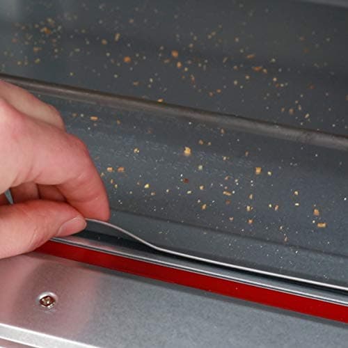 Nostalgia Retro Air Fryer Oven with Bake, Toast, Air Fry, and Broil Functions Large Capacity Fits 12 Slices of Bread Two 12 in. Pizzas - Includes Baking Pan and Frying Basket,21 Qt, Metallic Red 7