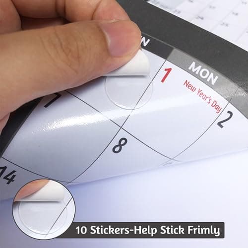 2024-2025 Dry Erase Calendar – Large Yearly Wall calendar, 38.2'' x 25.2'', 2-Side Reversible Calendar, Vertical/Horizontal, Jul.2024 – Jun.2025, Grey 6