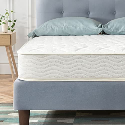 Best Price Mattress 8 Inch Tight Top Innerspring Hybrid Mattress - Comfort Foam Top with Bonnell Spring Base, Full White 5