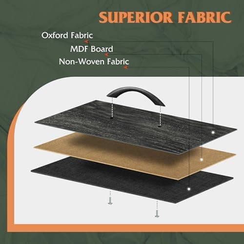 WLIVE Night Stand, Small Dresser with Drawers, Dresser for Bedroom with 2 Fabric Drawer, Black Bedside Table End Table, Dorm Nightstand, Closet Organizer, Charcoal Black Wood Grain Print 5