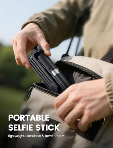 ANXRE Selfie Stick Tripod with Remote, Extendable 360° Rotatable Selfie Stick, 41.7" Phone Tripod Stand for Cell Phone Filming Compatible with iPhone Samsung Android Smartphone Gopro 8