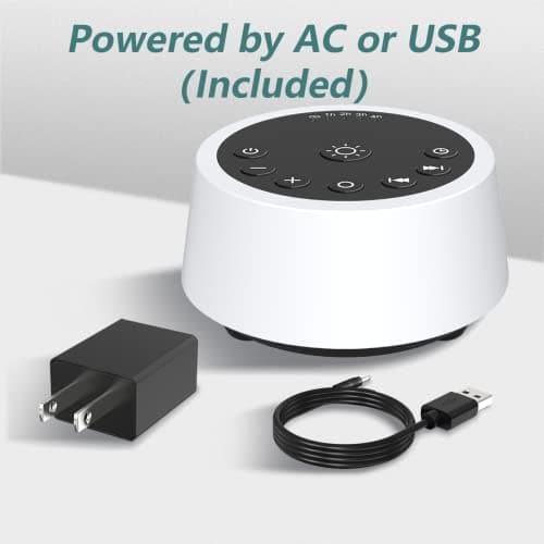 Color Noise Sound Machines with 10 Colors Night Light 25 Soothing Sounds and Sleep White Noise Machine 32 Volume Levels 5 Timers Adjustable Brightness Memory Function for Adults Kids Baby 7