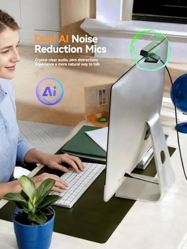 Spedal 4K Webcam with Tripod, Wide Angle 120° USB Webcam, Sony 1/2.8" Sensor, Dual Microphones, Remote Control, Auto Focus for Video Conferencing, Online Meetings, Streaming, Zoom & Teams 5