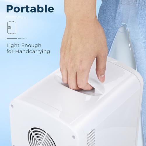 Antarctic Star Compact Refrigerator, Portable Mini Fridge, Skin Care 4L Capacity/6 Cans, for Bedroom, Car, Office & Dorm, Small Cooler for Cosmetics, Beverage and Food, White 6