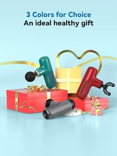 HEYCHY Super Mini Massage Gun, Percussion Deep Tissues Muscle Massager, Compact Sports Travel Massage Gun, Portable Handheld Massager for Home, Gym, Office, Outdoors 6