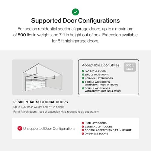 Genie Chain Drive 550 Garage Door Opener, Heavy Duty Chain Drive Opener, Model 2035-TKO 7