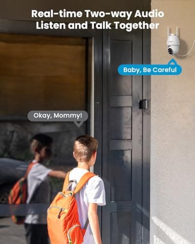 ieGeek Solar Security Cameras Wireless Outdoor, 2K 2.4G WiFi Camera with Solar Panel and Battery Powered, Color Night Vision with Spotlight, 360° PTZ, 2-Way Audio, PIR Motion Sensor, no Subscription 7