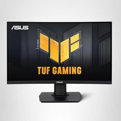 ASUS TUF Gaming 24” (23.6 inch viewable) Curved Monitor (VG24VQER) – FHD, 180Hz, 1ms, DCI-P3 90%, Extreme Low Motion Blur Sync, FreeSync, Shadow Boost, Eye Care, DisplayWidget Center, 3yr Warranty 16