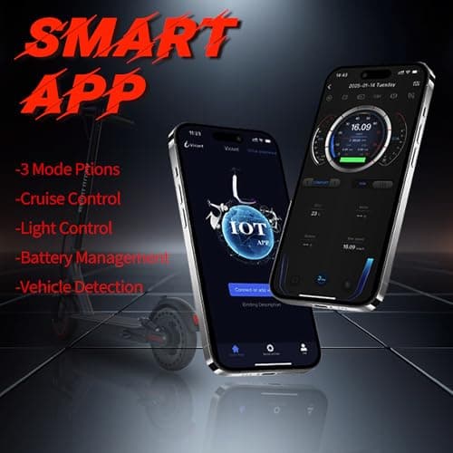 WERHY 8.5'' Electric Scooter with Dual Suspension, 350W Powerful Motor & 19MPH Top Speed, 22 Miles Long Range, Folding E Scooter with Dual Braking for Teens and Adults 7