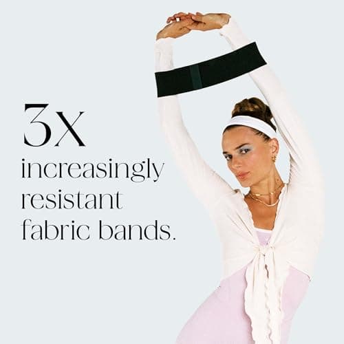 Bala Booty Bands Resistance Bands for Women & Men - Elastic Exercise Bands for Working Out - Wrist, Ankle, Legs & Booty Bands - Workout Resistance Bands for Yoga, Pilates, Strength Training 5