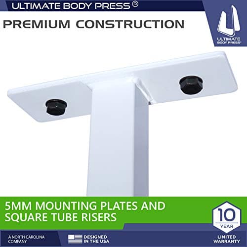 Ceiling Mount Pull Up Bar with 48” Straight Bar and 14” Risers, Fits 16” and 24” Joist by Ultimate Body Press 5