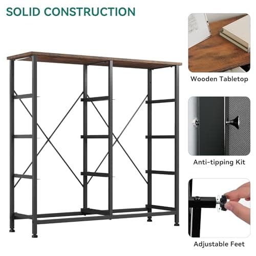 YITAHOME 8 Drawers Fabric Dresser, Furniture Storage Tower Cabinet, Organizer for Bedroom, Living Room, Hallway, Closet, Sturdy Steel Frame, Wooden Top, Easy-to-Pull Fabric Bins 7