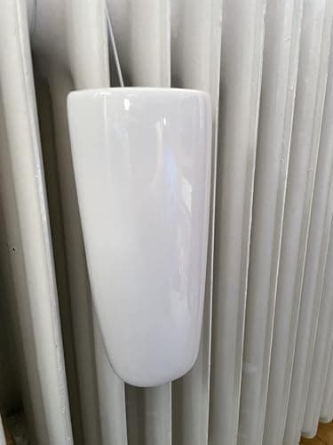 4 Pieces White Ceramic Radiator Hanging Humidifier Set，Controls Dry Air Moisture Humidity with Free Hanging S Hooks，Eco Friendly No Electricity Required, Easy to Clean (Ceramic White) 7