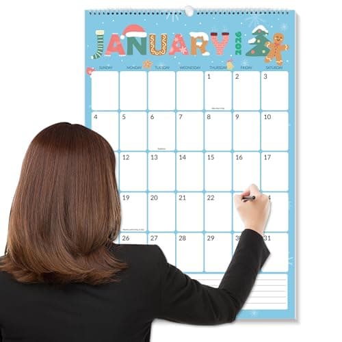 SUNEE Wall Calendar 2026 Large 22.75"x15.5", 21 Month (Ends June 2027), Vertical Extra Large Monthly Calendar 2026 for Wall, Cute