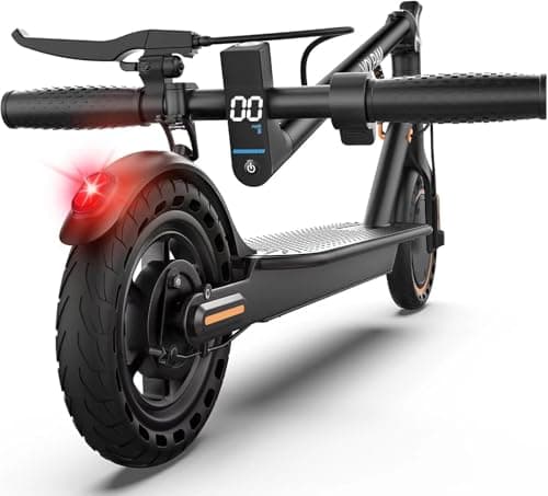 VOLPAM Electric Scooter, 350W/500W Powerful Motor, 8.5"/10" Solid Tires, 19/21Mph, 28/23/21/16 Miles Max Range, Dual Braking