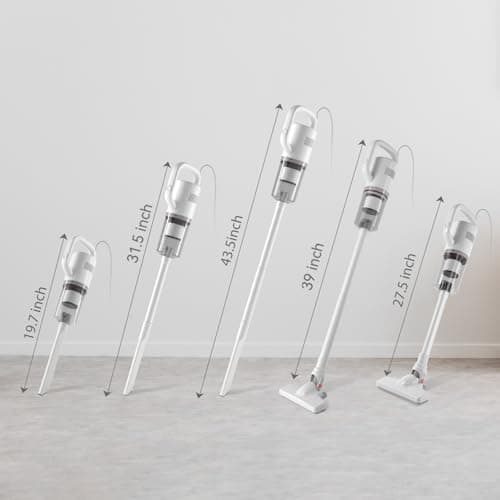 KEROMEE Stick Vacuum Cleaner, Corded Handheld Vacuum Cleaner Mini Electric Broom for Pet Hair Hardwood Floor Cat Litter Carpet Cleaning (16ft-Cord) 7