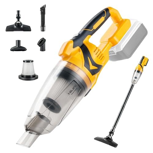 HILIPE Cordless Handheld Vacuum Cleaner for DeWALT 20v Battery, EasyClean Wet Dry Use,Wireless Handheld Vacuum for Car,Home, Boat,Workshop, Pet Hair, Furniture Cleaning (Tool Only No Battery)