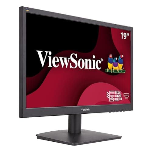ViewSonic VA1903H 19-Inch WXGA 1366x768p 16:9 Widescreen Monitor with Enhanced View Comfort, Custom ViewModes and HDMI for Home and Office