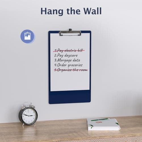 Macroclo Legal Size Clipboard, Blue 8.5 x 14 Clip Boards for Lawers, Low Profile Clip, Writing Board, Size 9 x 15 in, Office & School Supply 6