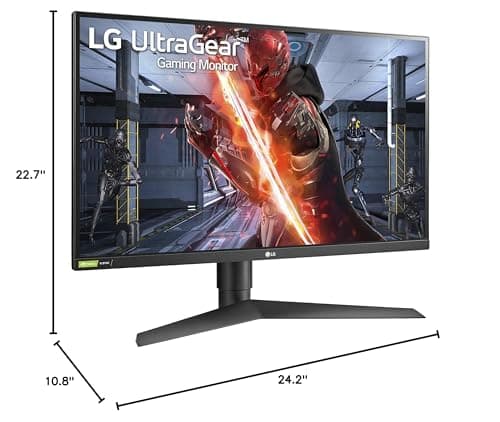LG 27GN750-B UltraGear Gaming Monitor 27” FHD (1920x1080) IPS Display, 1ms Response, 240HZ Refresh Rate, G-SYNC Compatibility, 3-Side Virtually Borderless Design, Tilt, Height, Pivot Stand - Black 11
