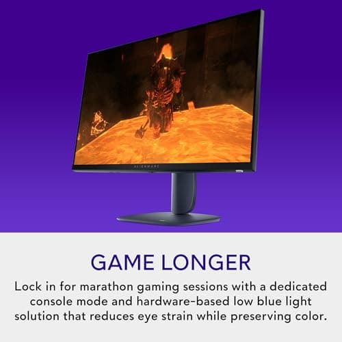 Alienware 27 Gaming Monitor - AW2725DM - 27-inch QHD 180Hz 1ms Display, IPS, NVIDIA G-SYNC, AMD Freesync, VESA AdaptiveSync. 5