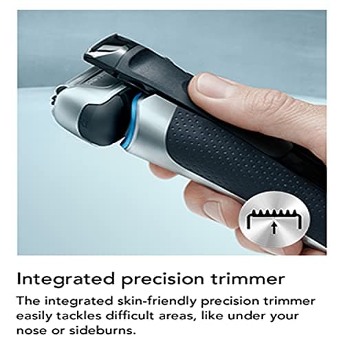 Braun Series 8 8330s Next Generation, Electric Shaver for Men, Rechargeable and Cordless Razor, Silver, Fabric Travel Case, Wet and Dry, Foil Shaver 5