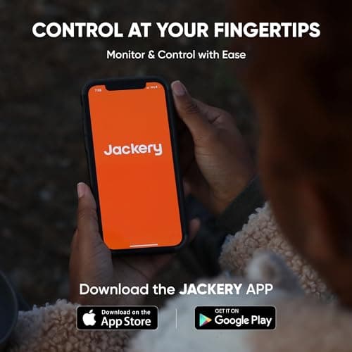 Jackery Explorer 700 Plus Portable Power Station 681Wh Backup Power Solution 1000W (2000W Peak) 1.7H Fast Wall Charging with 3*AC Outlet 4*USB and 1*DC Car Port for Road Trip (Solar Panel Optional) 5