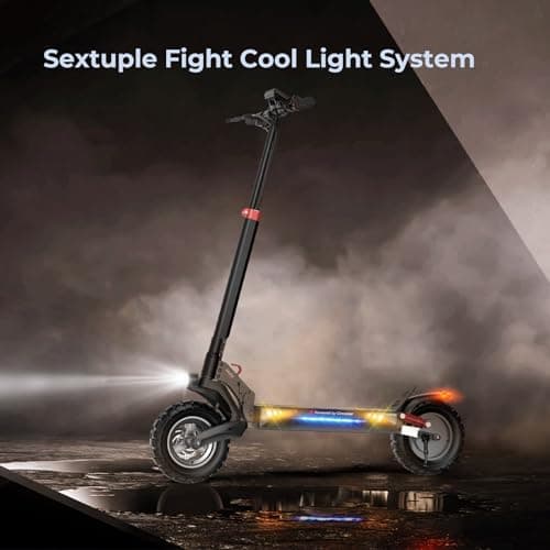 Circooter Mate Electric Scooter Adult with APP, 330LBS Max Load, 1000W Peak Motor, 28 Mph Top Speed, 25 Miles Max Range, 10 inches All Terrain Tires Off Road Scooter Electric for Adult 4