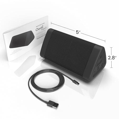 OontZ Angle 3 (4th Gen) – Portable Bluetooth Speaker, 12W Stereo Sound, 24 Hour Playtime, Rich Bass, 100 Foot Wireless Range, Waterproof, Home, Outdoor, Travel, Great Gift (Black) 9