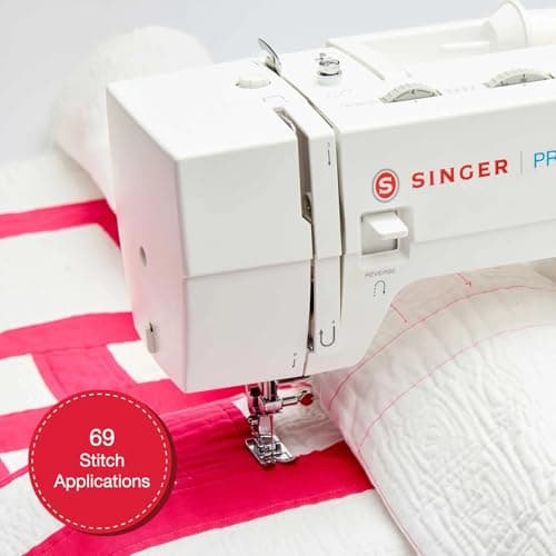 SINGER PRISMA Heavy Duty Sewing Machine With Accessory Kit | Bold Color Design, 50% More Power, 69 Stitch Applications, Full Metal Frame, High Speed, Quick Threading & Free Arm 5