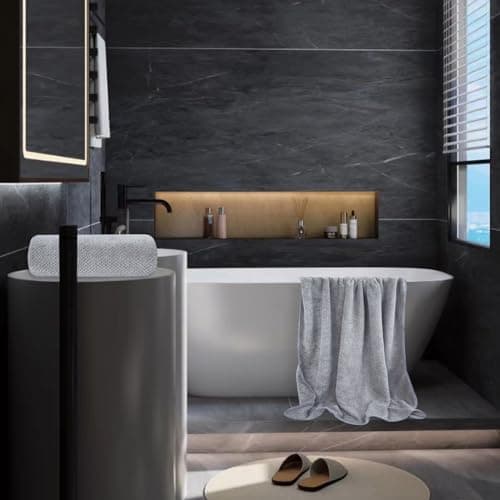Extra Large Bath Towel Set of 2 (35"x70"),Oversized Bath Sheet Super Soft Highly Absorbent Jumbo Bathroom Towel Set Microfibers Quick Dry Shower Towel for Hotel,Bathroom,Guest,Spa,Gym (2PCS Grey) 7