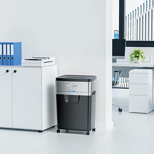 BONSEN Paper Shredder, 20-Sheet 60 Mins Nonstop Heavy Duty Paper Shredder for Office, 60dB Ultra Quiet Cross-Cut Shredder with 6.6 Gals Basket, Anti-Jam CD and Credit Shredder for Home Office (S3104) 9