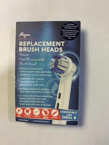 Replacement Toothbrush Heads Compatible with Oral B Braun- Pack of 4 Professional Electric Toothbrush Heads- Precision Refills for Oral-b 7000, Clean, OralB Pro 1000, 9600, 500, 3000, 8000, Plus! 8