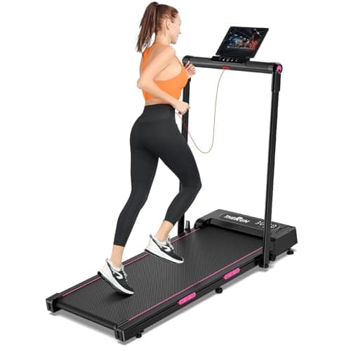 THERUN Walking Pad Under Desk, Portable Mini Treadmill for Home/Office, 2.5HP Jogging Machine with 265 lbs Weight Capacity, Remote Control, LED Display