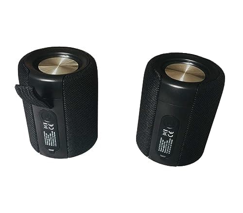 Magnetic Bluetooth Speaker - Portable Stereo Sound with FM Radio, TF Player, 360° Surround Sound, and IPX5 Waterproof Design,Over 15Hrs Playtime