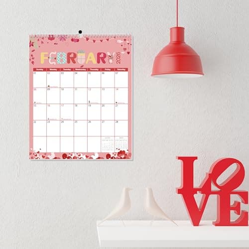 GuassLee Wall Calendar 2026-2027, Vertical Wall Calendar 2026, Jan. 2026 to Jun. 2027, 14" X 11" 18-Month Paper Hanging Planner Wall with Thick Paper for Office Home Planning & Organizing 6