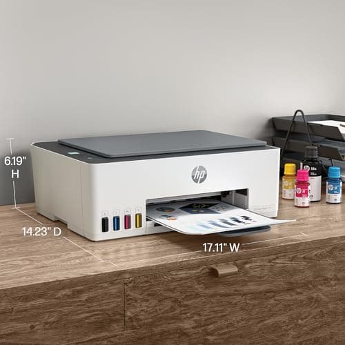 HP Smart Tank 5101 Wireless All-in-One Refillable Printer, Scanner, Copier with 2 years of Ink included, Wireless printer-for-home use an EcoTank Alternative (1F3Y0A) 5