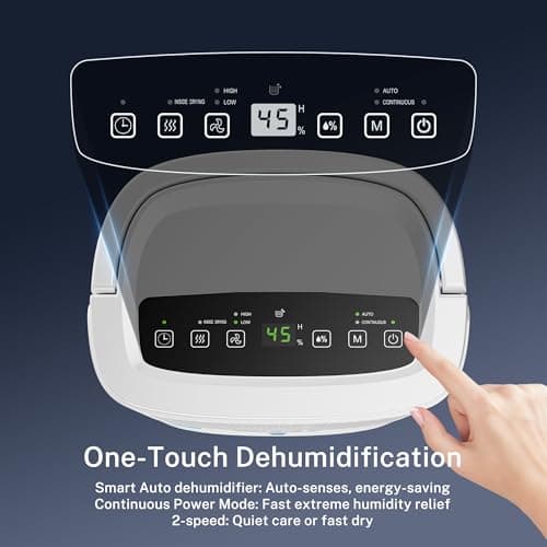 Yaufey 2025 Most Efficient Energy Star Dehumidifier for 2,000 Sq. Ft. Home, Basement and Large Room - Powerful, Quiet with Humidity Control, Timer, Drain Hose and Water Tank 6