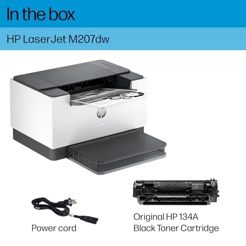 HP LaserJet M207dw Laser Wireless Printer, Black and White, Duplex, Best-for-Office 5