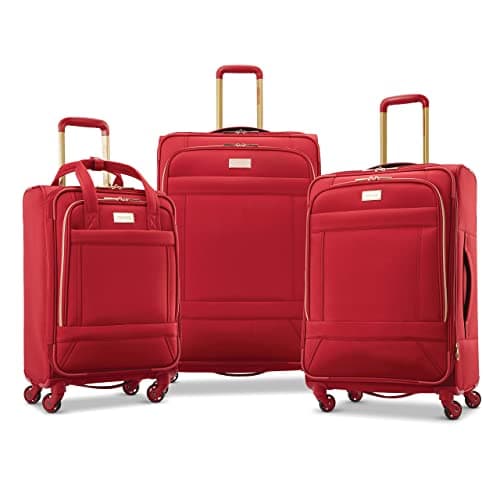 American Tourister Belle Voyage Softside Luggage with Spinner Wheels, Red, Carry-On 21-Inch 6