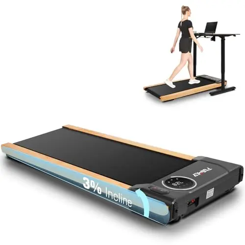 Treadmills for Home,Under Desk Walking Pad Treadmill,2-in-1 Running,Walking & Jogging Portable Running Machine with Remote Control,No Assembly Required,2024 Upgrade