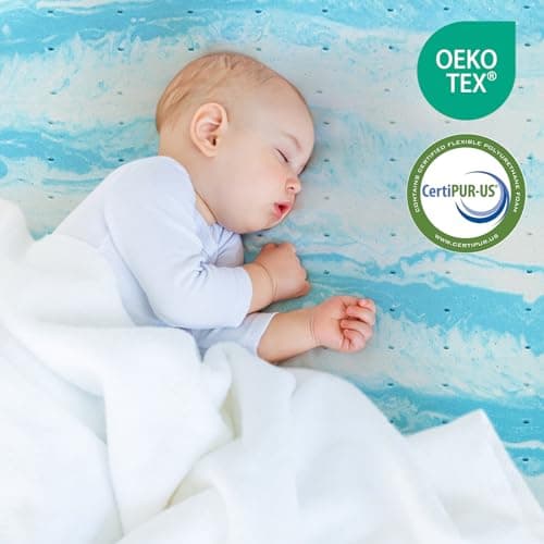 Mattress Topper King, 4 Inch Gel Memory Foam Bed Topper for King Size Bed, CertiPUR-US Certified, Blue 5